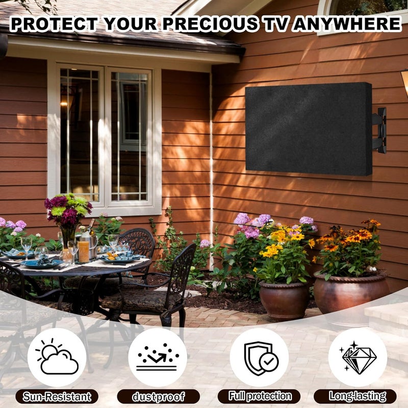 Orchidleaf TV Cover for Moving 60"-65" TV Screen Protector Cover and Flat Dust Anti-Scratch TV For Moving with Bottom Strap and Gloves, Moving, Renovation, Painting - Image 5